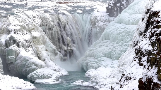 Glacier, Ice, Water, Crystal, Landscape, Rock