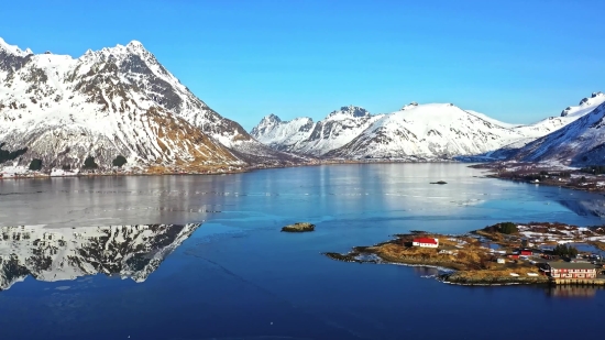 Glacier, Mountain, Lake, Snow, Mountains, Landscape