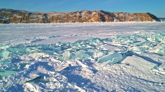 Glacier, Mountain, Landscape, Water, Snow, Ocean