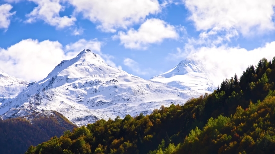 Glacier, Mountain, Range, Snow, Landscape, Peak