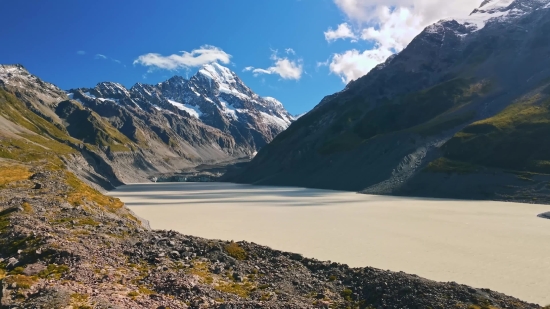 Glacier, Mountain, Range, Snow, Mountains, Landscape