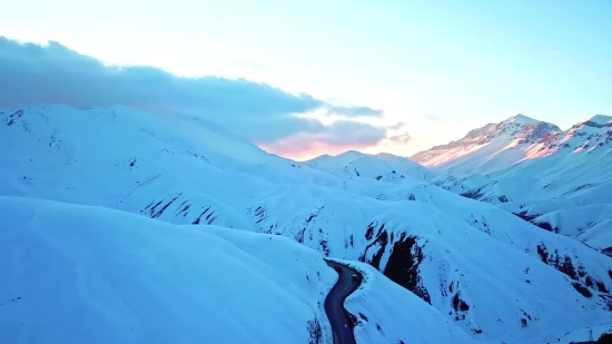 Glacier, Mountain, Snow, Landscape, Line, Winter