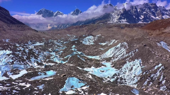 Glacier, Mountain, Snow, Range, Landscape, Peak