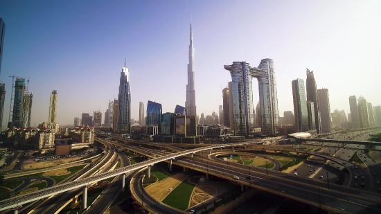 Golf Stock Video, City, Urban Area, Urban, Architecture, Skyline