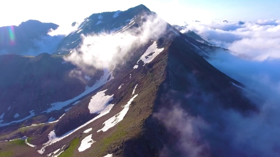 Green Screen Without Copyright, Mountain, Alp, Snow, Natural Elevation, Mountains