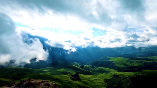 Highland, Landscape, Rural, Grass, Sky, Mountain