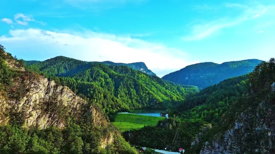 Highland, Mountain, Landscape, Mountains, Forest, Sky