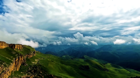 Highland, Mountain, Landscape, Mountains, Sky, Alp