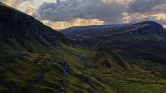 Highland, Mountain, Mountains, Landscape, Sky, Valley