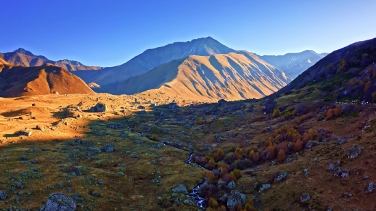 Highland, Mountain, Range, Landscape, Mountains, Snow