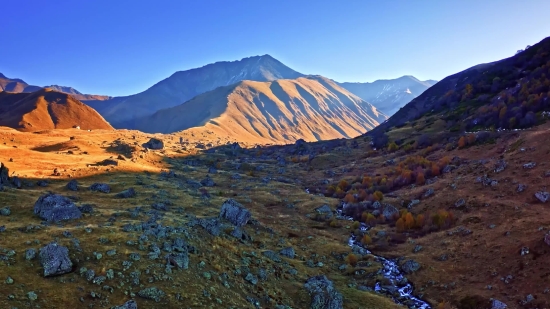 Highland, Mountain, Range, Landscape, Snow, Mountains