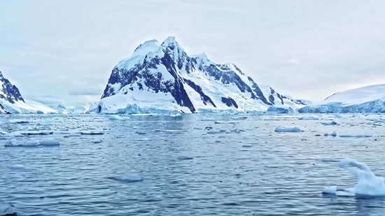 Iceberg, Glacier, Snow, Mountain, Ice, Landscape