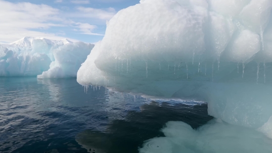 Iceberg, Ice, Mountain, Snow, Landscape, Sky