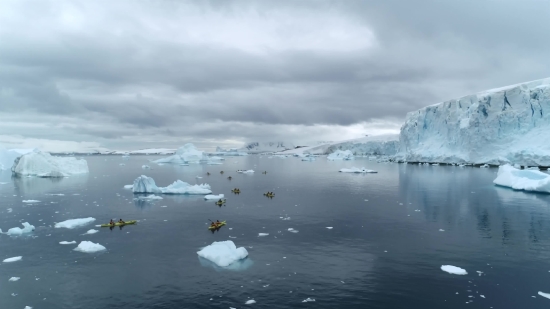 Iceberg, Ice, Sky, Snow, Landscape, Glacier