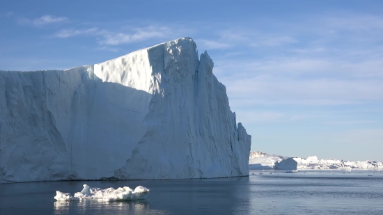 Iceberg, Landscape, Cliff, Mountain, Sea, Water