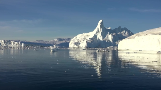 Iceberg, Mountain, Glacier, Snow, Landscape, Mountains