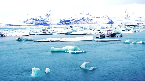 Iceberg, Ocean, Water, Sea, Landscape, Sky