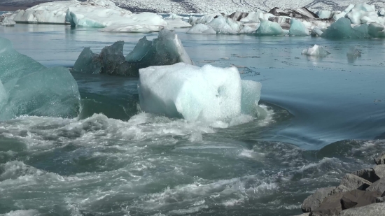 Iceberg, Water, Ocean, Sea, Landscape, Rock