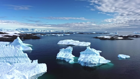 Iceberg, Water, Sea, Ocean, Landscape, Ice