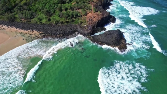 Insomnia Stock Video, Promontory, Natural Elevation, Geological Formation, Ocean, Sea