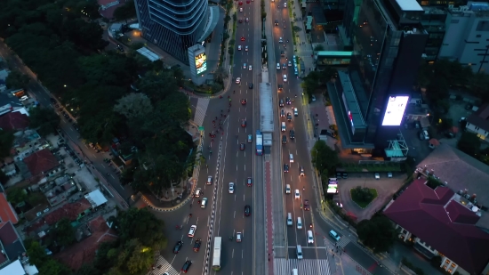 Intersection, City, Urban, Cityscape, Architecture, Night