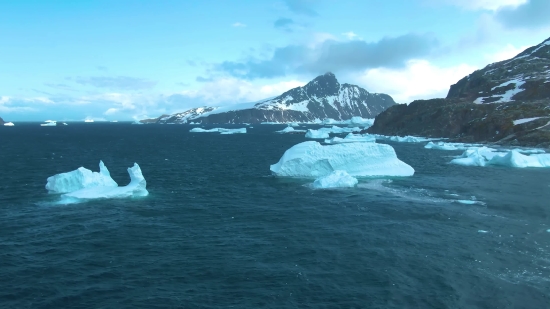 Intro Copyright Free, Iceberg, Ocean, Water, Landscape, Sea