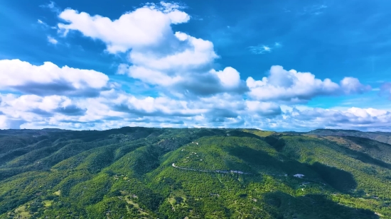 Knoll, Landscape, Mountain, Sky, Highland, Clouds