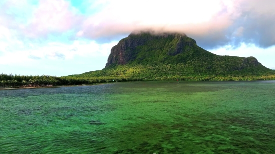 Knoll, Landscape, Water, Mountain, Sky, Sea