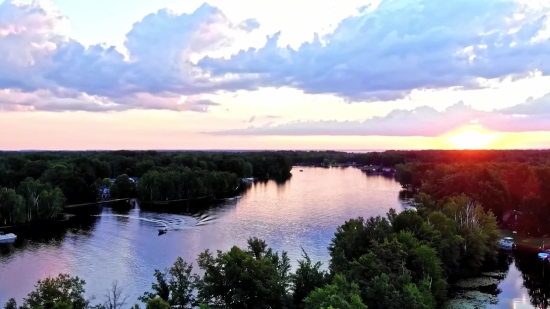 Lake, Body Of Water, River, Water, Landscape, Sky