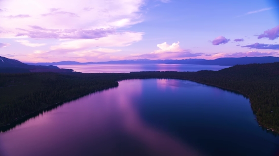 Lake, Body Of Water, Water, Sky, Sunset, Landscape