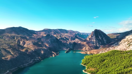 Lake, Landscape, Mountain, Body Of Water, Water, Canyon