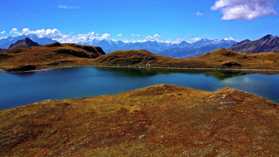 Lake, Landscape, Mountain, Mountains, Water, Sky