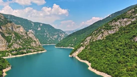 Lake, Landscape, Mountain, Water, Body Of Water, River