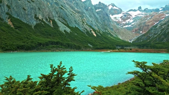 Lake, Landscape, Mountain, Water, Shore, Mountains