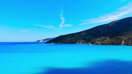 Lake, Landscape, Water, Sky, Mountain, Sea