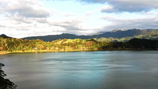 Lake, Landscape, Water, Sky, River, Beach