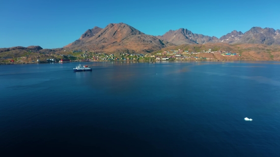 Lake, Mountain, Landscape, Water, Sea, Sky