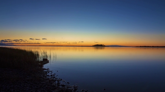 Lake, Sky, Water, Landscape, Reflection, Sunset