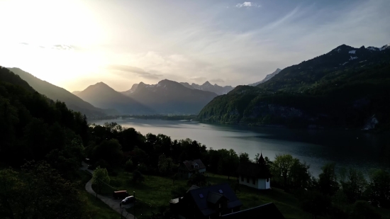 Lakeside, Shore, Landscape, Mountain, Lake, Water