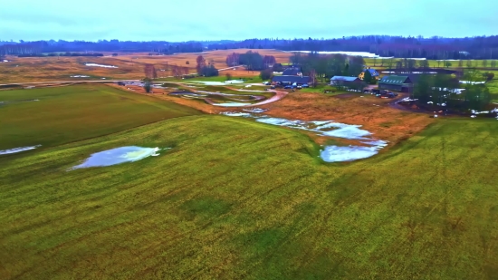 Landscape, Grass, Course, Highland, Golf, Field