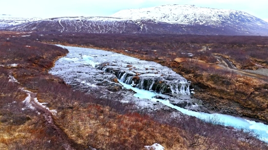 Landscape, Mountain, Rock, Water, Glacier, Snow