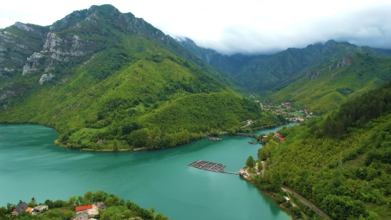 Landscape, Mountain, Water, Lake, Channel, Sea