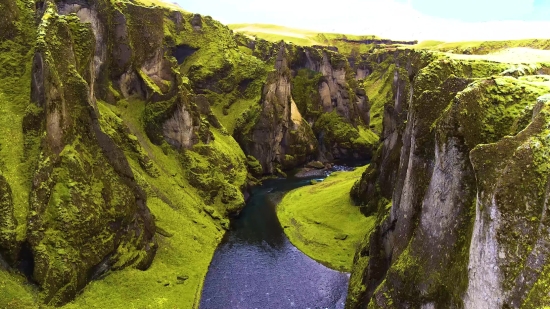 Landscape, Mountain, Water, Rock, Tree, Canyon