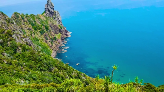 Landscape, Mountain, Water, Sea, Ocean, Coast