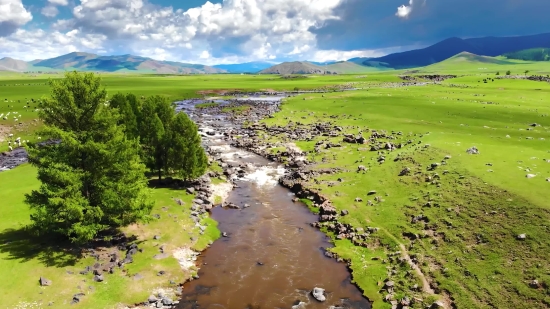 Landscape, Rural, Grass, Field, Highland, Summer