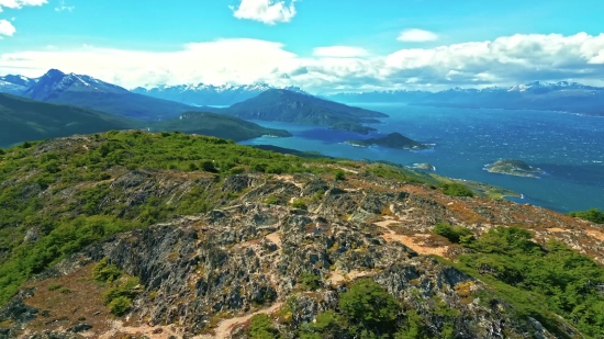 Landscape, Sea, Mountain, Water, Coast, Promontory