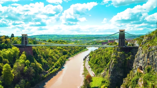 Landscape, Sky, River, Mountain, Water, Summer