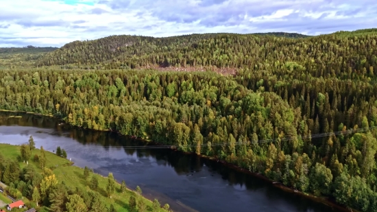 Landscape, Tree, Forest, Lake, Water, River