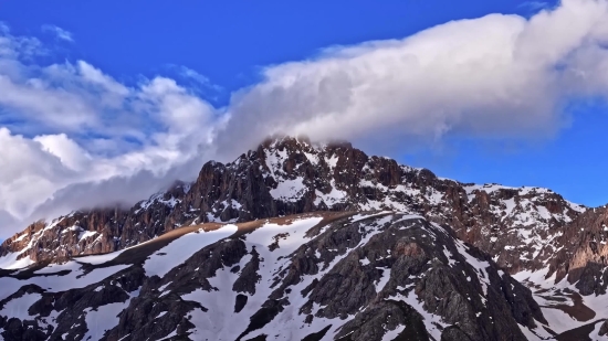 Line, Mountain, Snow, Peak, Landscape, Mountains