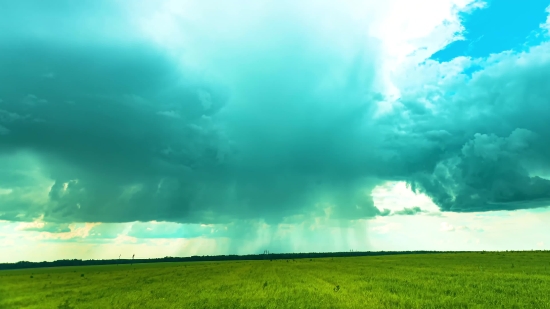 Looping Background Video, Meadow, Field, Sky, Grass, Rural